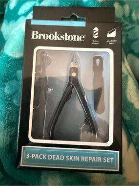 Men’s Brookstone Black 3-Pack Dead Skin Repair Set